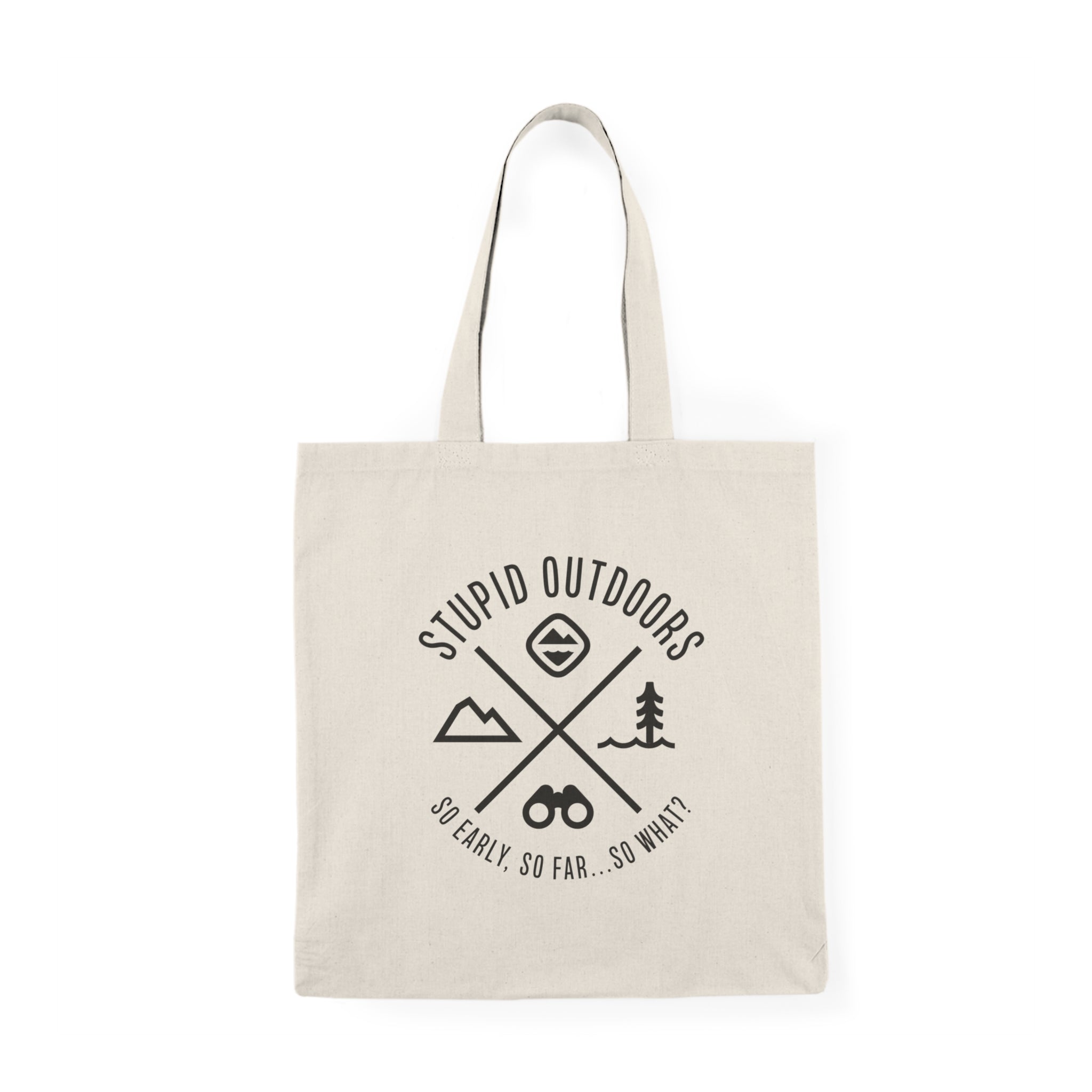 Stupid Outdoors Natural Tote Bag
