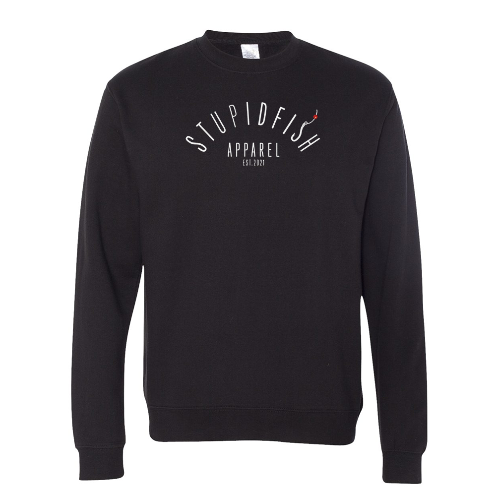 StupidFish EST 2021 Black Crewneck Sweatshirt