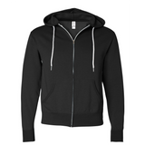 StupidFish Original Fly Logo Black Zip-Up Hoodie