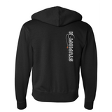 StupidFish Original Fly Logo Black Zip-Up Hoodie