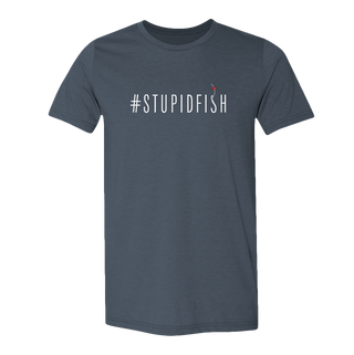 StupidFish Original Gear Logo Heather Navy T-Shirt