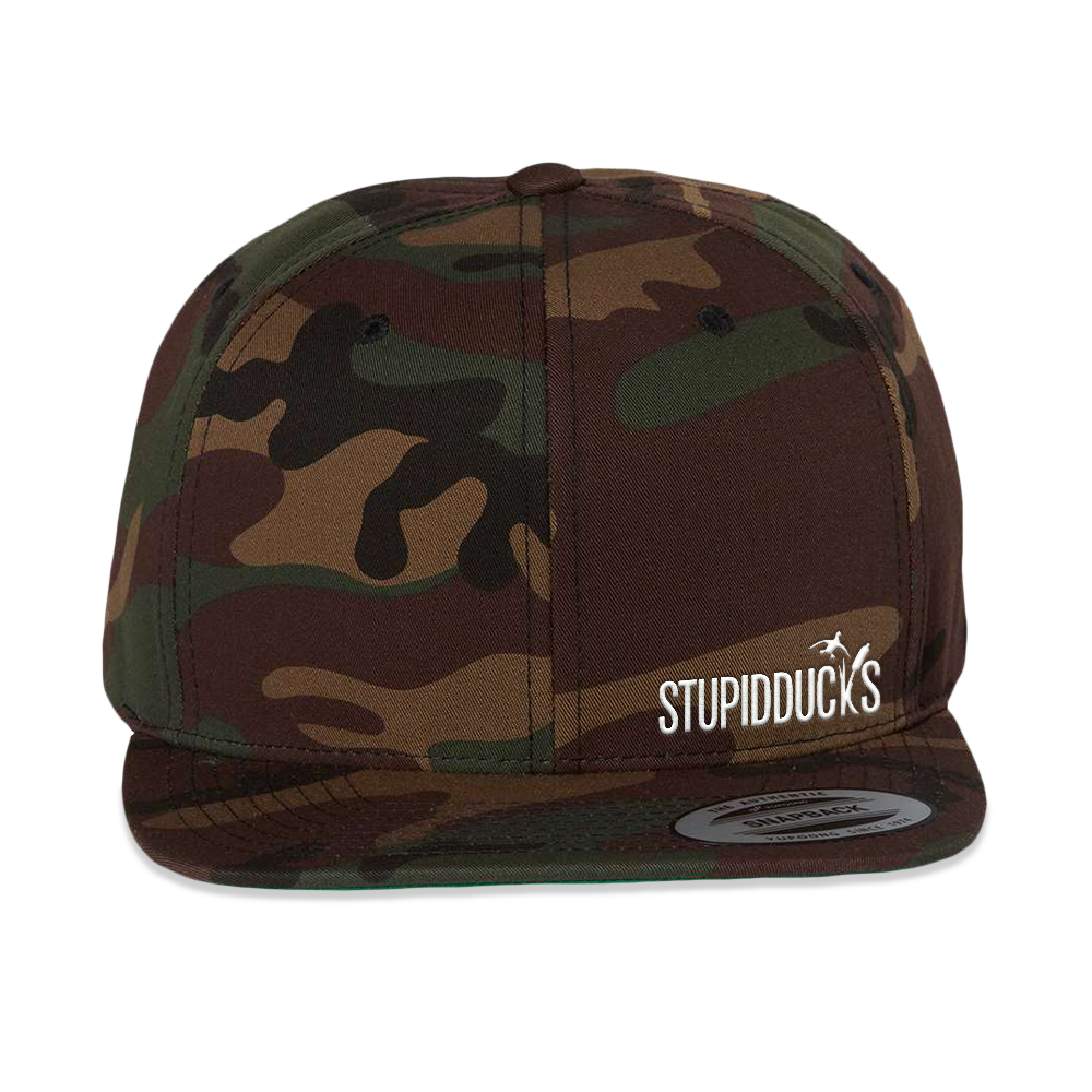 THE JT StupidDucks Flat Brimmed Camo Hat