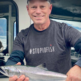 StupidFish Original Gear Logo Grey T-Shirt