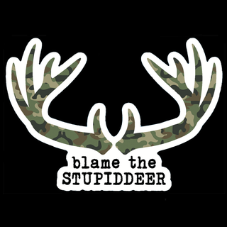 Blame the Deer Sticker