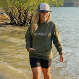 StupidFish Original Gear Logo Army Green Heather Hoodie