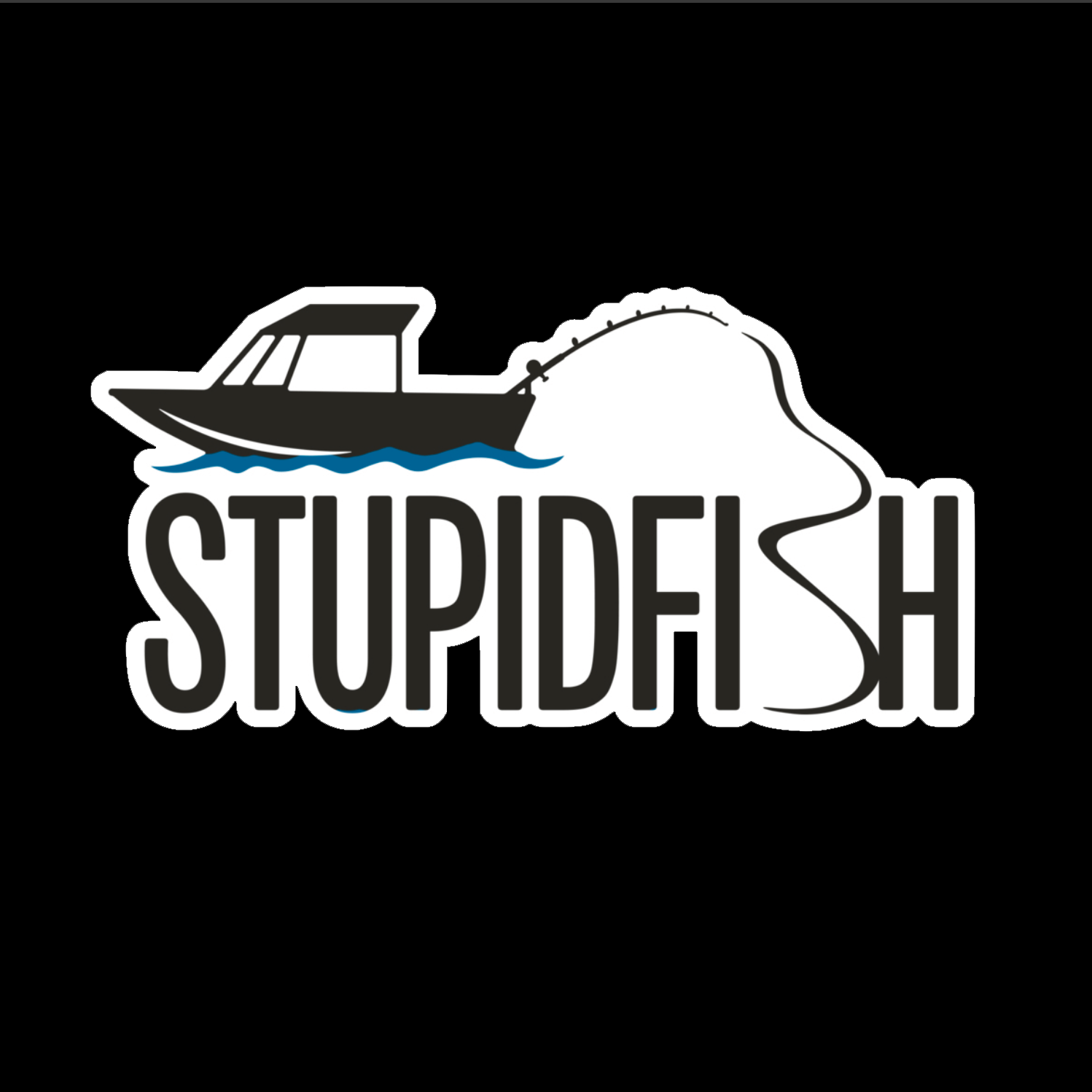 StupidFish Boat Fishing Decal